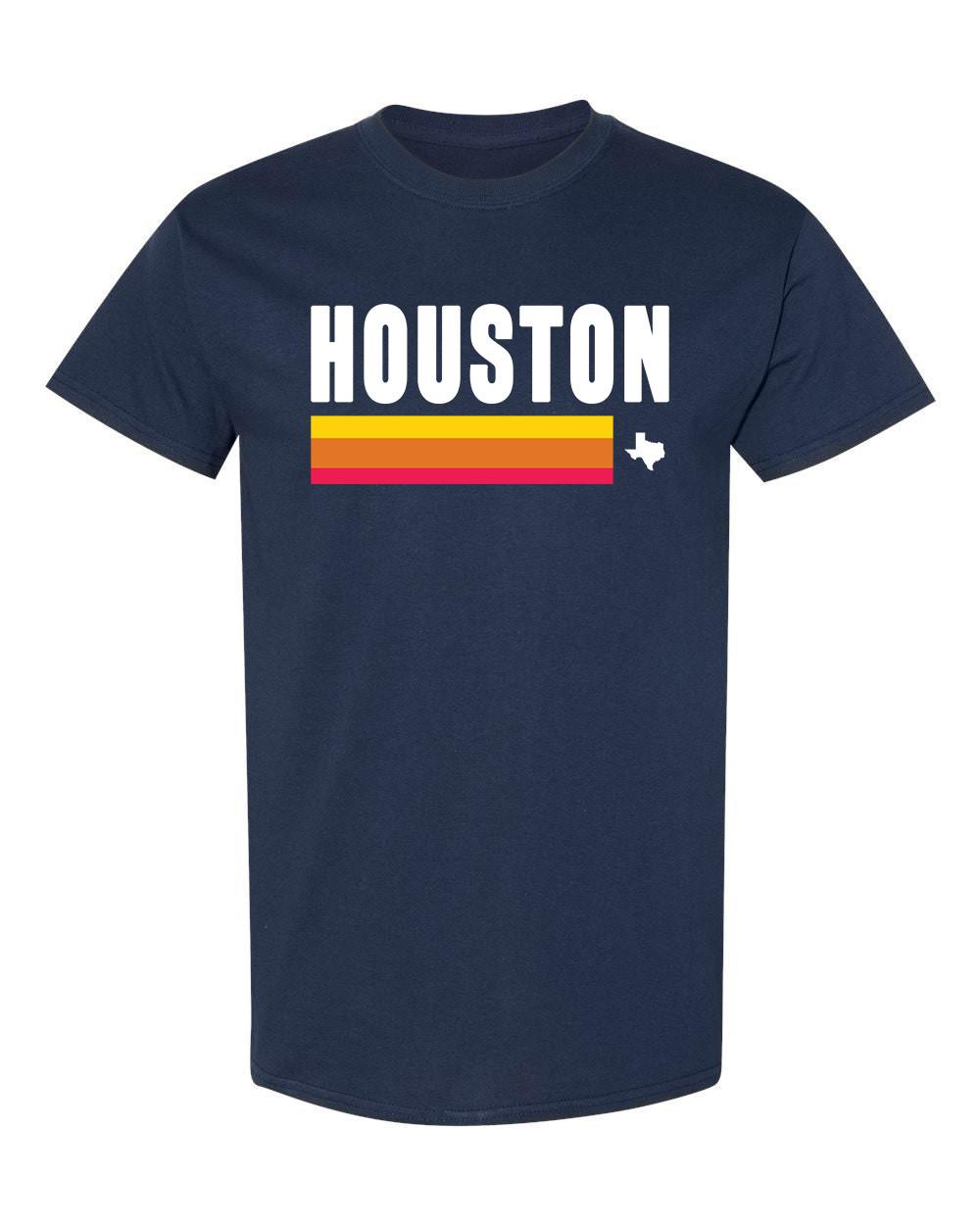 Houston T-shirt Unisex Astros Orange Rainbow T-shirt S