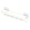 Wall Key Holder Mail Organizer Wall Mount Hanging Key Rack with 6 Hooks for Sunglasses Wallets White