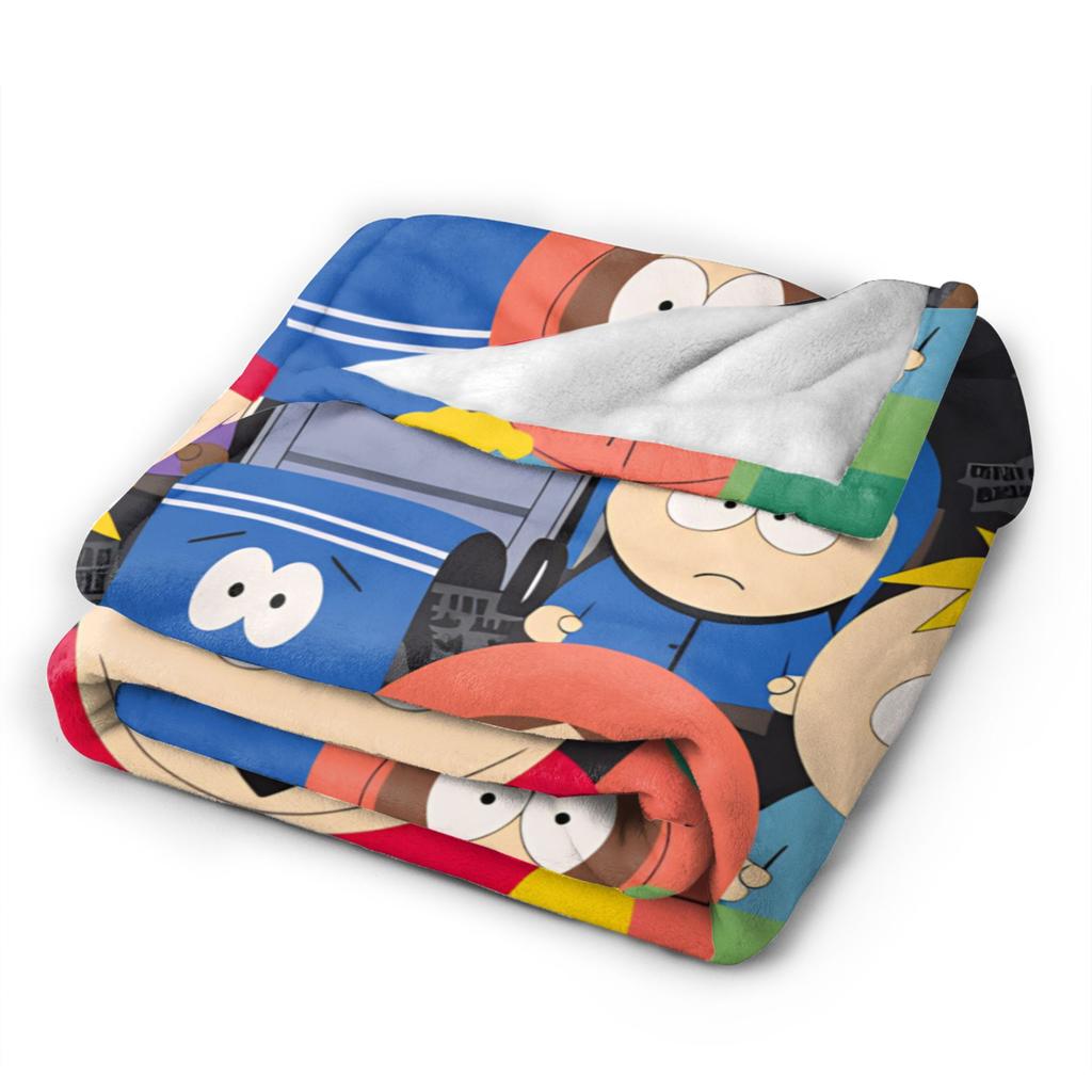 Coperte Southes Parchi dei Cartoni Animati Super Morbida Divertente Coperta Plaid di Peluche Per Studenti Divano Letto Flanella Copriletto Coperta da Letto