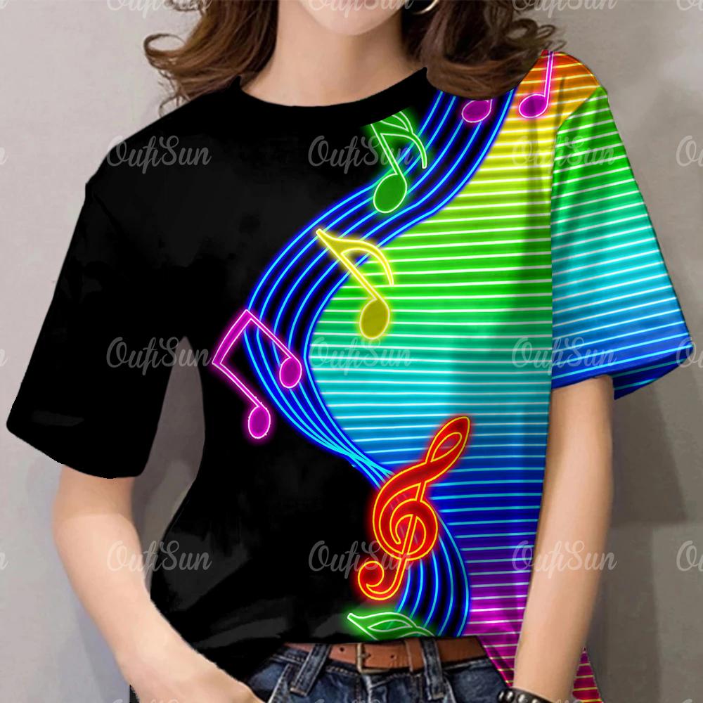 

Летние женские футболки, модные цветные футболки с круглым вырезом, геометрический узор, повседневная женская одежда больших размеров, дизайнерские футболки 3XL