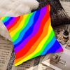 Rainbow Pillow Case Fashion Square Pillowcase Bedroom Sofa Room Ins Decoration Leisure