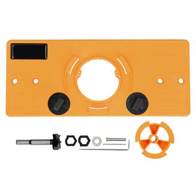 Guía de perforación para localizar orificios de bisagra de 35 mm, herramientas de carpintería para bricolaje, para la instalación de puertas.