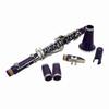 Clarinet ABS 17 Key bB  Flat Soprano Binocular Clarinet with Cleaning Cloth Gloves 10 Reeds Screwdriver Reed Case