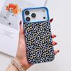 INS Leopard Print Phone Case For iPhone 17 16 15 14 13 12 11 Pro Max Air Matte Laser Aurora Shockproof Funda