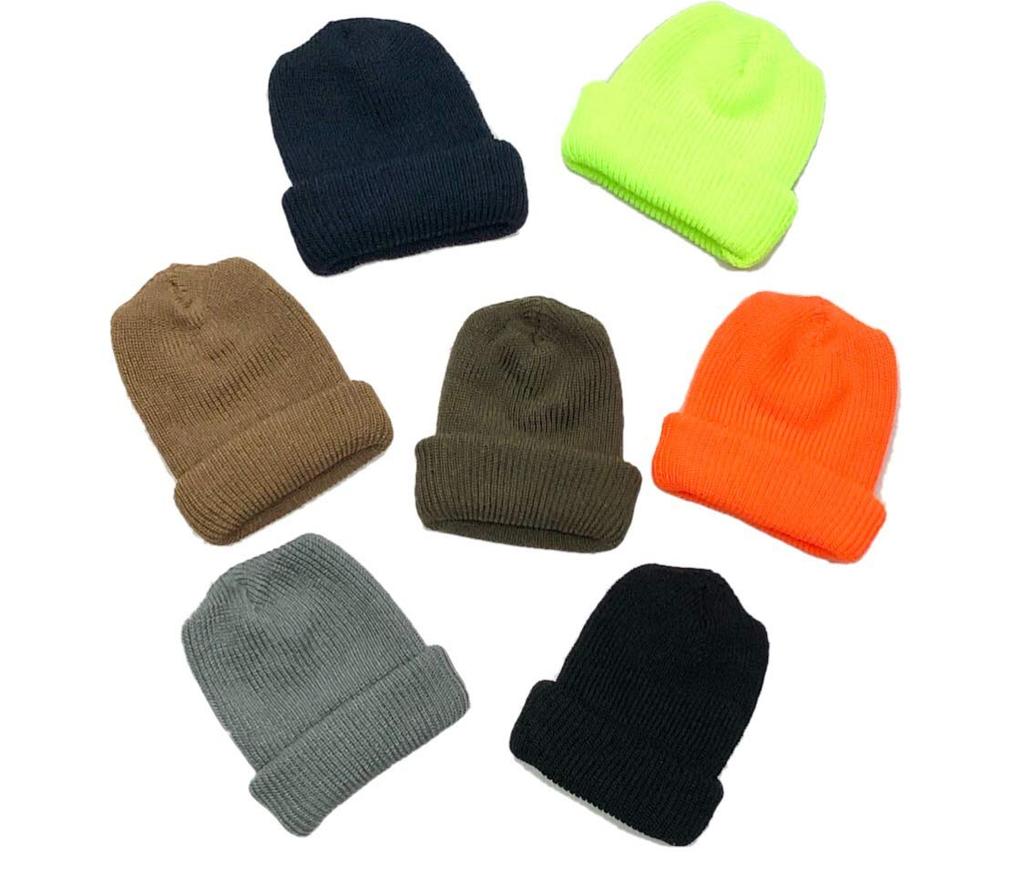 Rothco Solid Color Knit Twirly Knit Acrylic Watch Black Cap, Beanie, Hat, Cap,