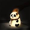 Color Changeable Panda Night Light Percussive Dimmable Table Lamp Panda Desk Lamp  Bedroom Decor