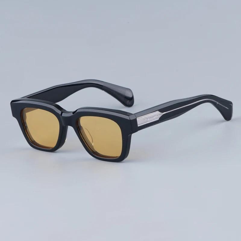JMM Fellini Sunglasses Square High Quality High Street Punk Uv400 Men and Women Eyeglasses for Optical Prescripiton with Case
