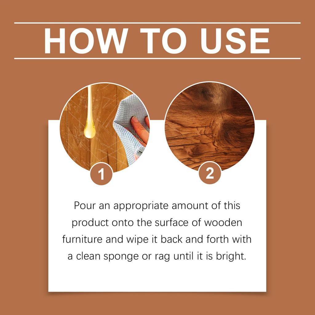 Wood Cleaner 100ml Table Polishing Conditioner Furniture Quick Shine Conditioner For Indoor Home Sofa Floor Chair Cutting Board