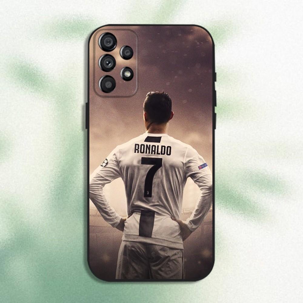 CR7 Football Star R-Ronaldo-ES Phone Case For Samsung Galaxy A20,A21s,A22,A31,A32,A52,A53,A72,73,A80 Soft Black Cover