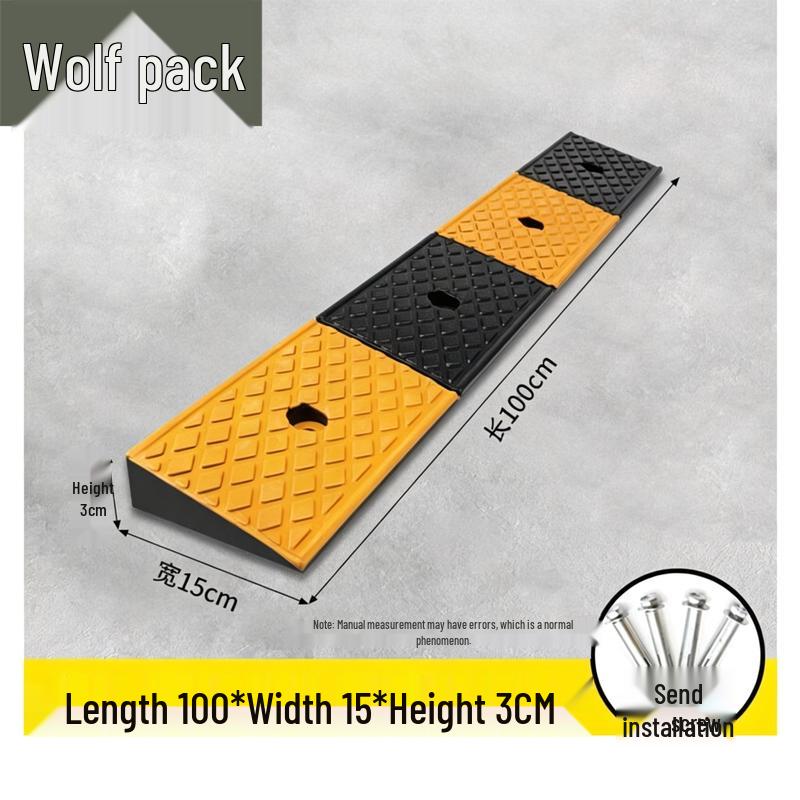 Heavy-Duty Rubber Curb Ramp