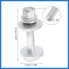 1 Set Eccentric Alignment Camber Bolt for Hyundai for KIA 2011-2016 No.546403R000 Suspension Control Arm Cam Adjustment Nut Kit Auto Accessories