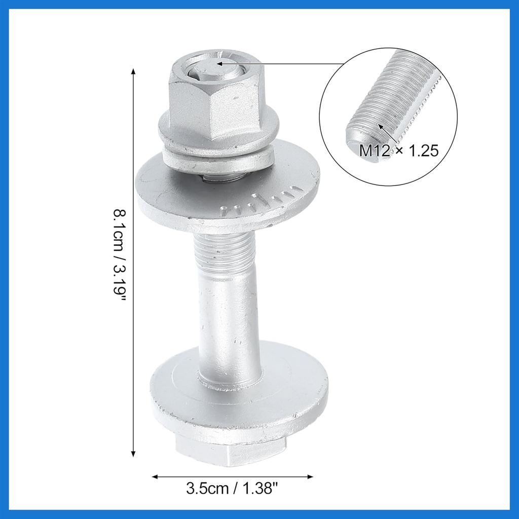 1 Set Eccentric Alignment Camber Bolt for Hyundai for KIA 2011-2016 No.546403R000 Suspension Control Arm Cam Adjustment Nut Kit Auto Accessories