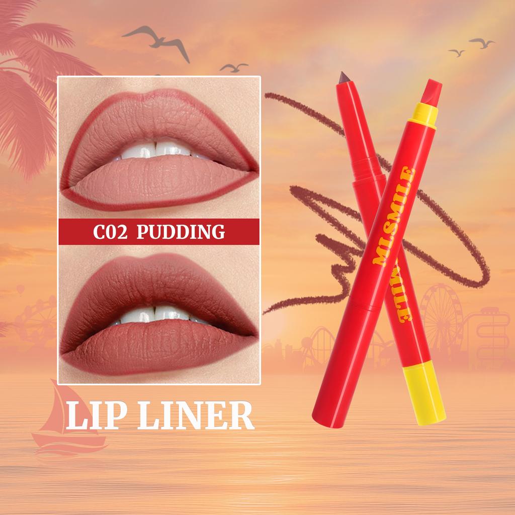 Matita Labbra Setosa Doppia Punta in Silicone Vellutata Impermeabile Antiaderente Gancio Tazza Penna Rossetto Rossetto Trucco Labbra Rossetto Nudo Sexy