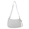 Stylish White Pu Shoulder Bag For Women Versatile Casual Commuter Fashionable Design