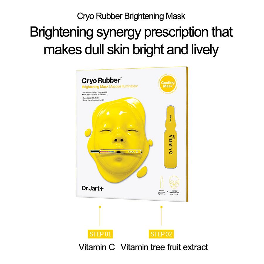 Dr. Jart+ Cryo Rubber™ Brightening Face Mask – 2-Step Ampoule + Rubber Mask (1 Sheet)