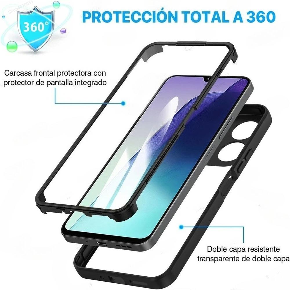 3IN1 360° Screen Protector Transparent HD Case For Redmi A5 A4 A3 A3 Pro 14C 4G Shockproof Soft Silicone Bumper Phone Back Cover