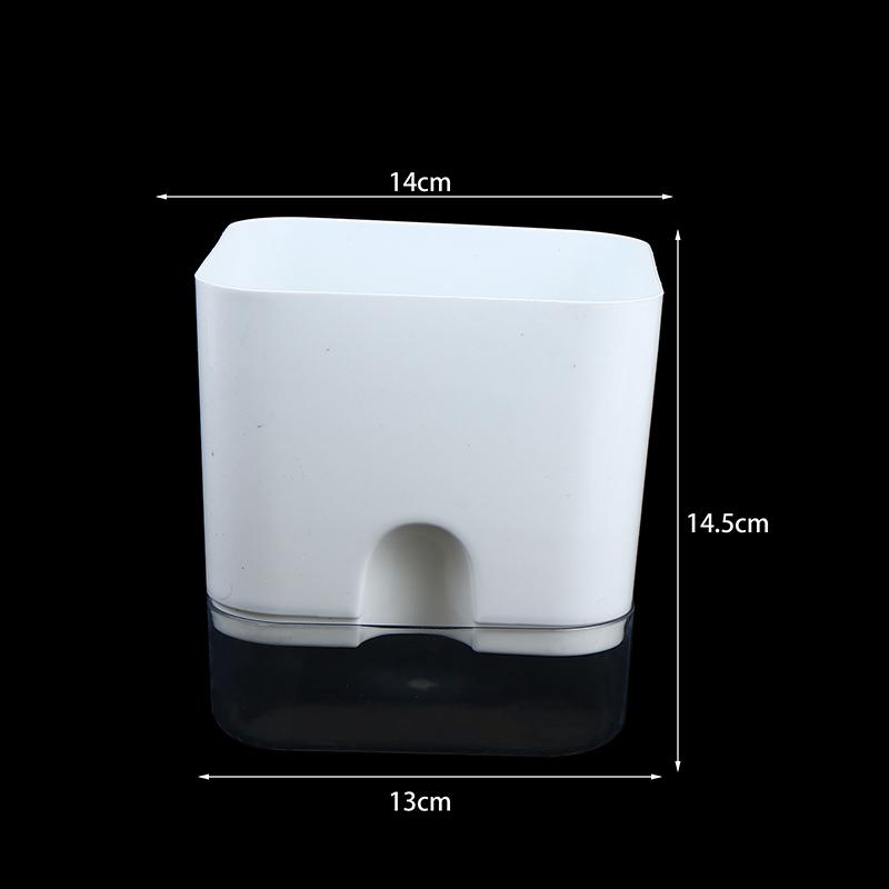 New Self Watering Plant Pot Magnetic Plastic Self-absorbent Cotton Rope Flowerpot For Double-deck Lazy Plant Pot Garden Supplies
