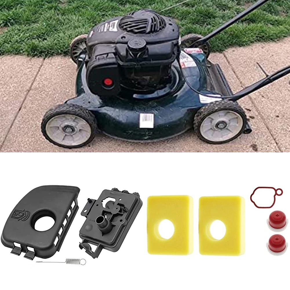 Air Filter Kit Compatible with For BS 300E 450E 500E Lawn Mower Engines Includes Air Cleaner Cover and Foam Filters