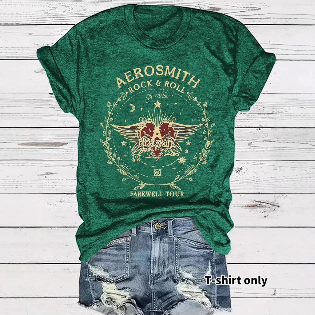 Rock-style Fashionable Casual Daily Vintage 3D Printed T-shirt Short-sleeve Creative Novelty T-shirt