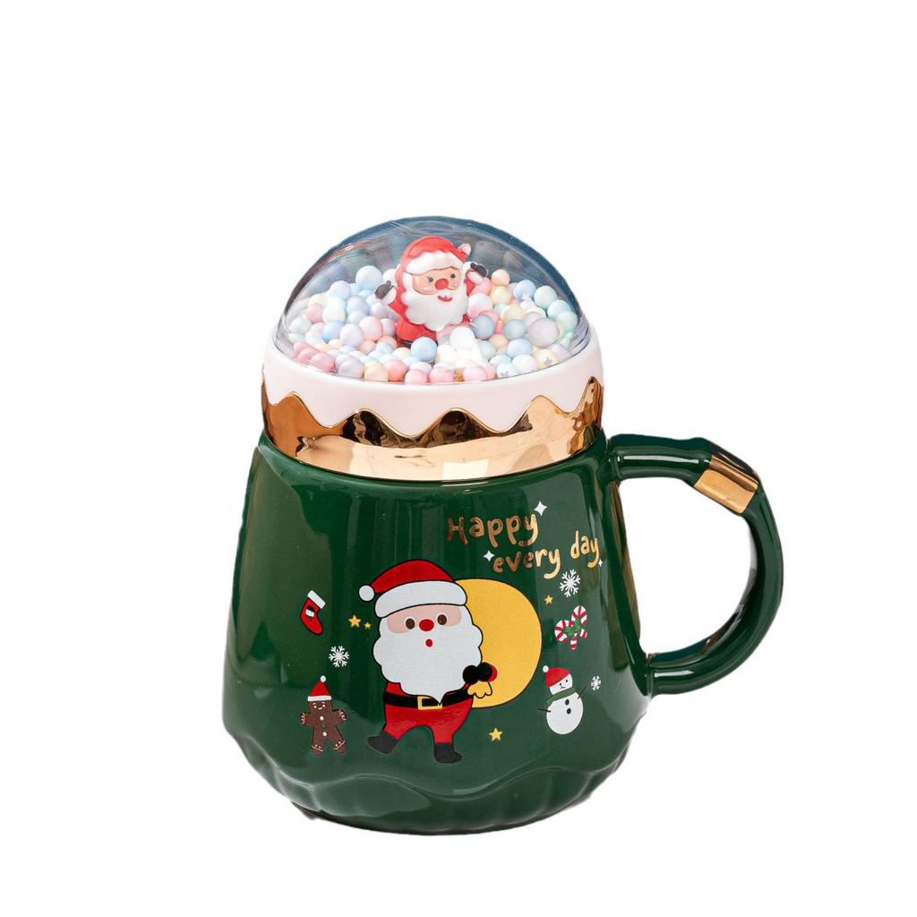 Christmas Ceramic Cup Creative Cartoon Christmas Mug High Ooking Christmas Cup Gift