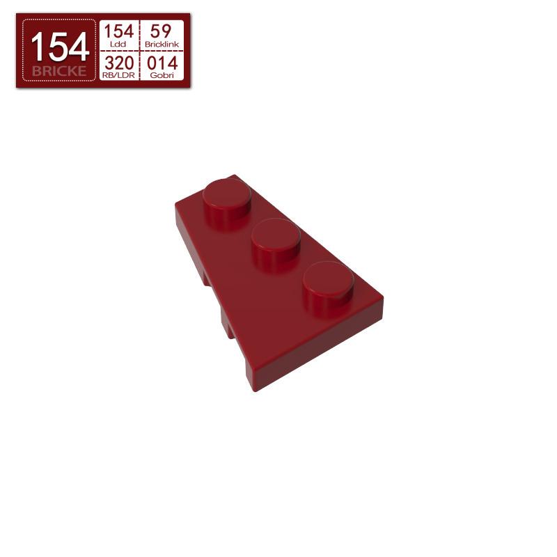 BRICKE 2x3 Left Wedge Plate Compatible with Lego 43723 MOC Building Block Parts