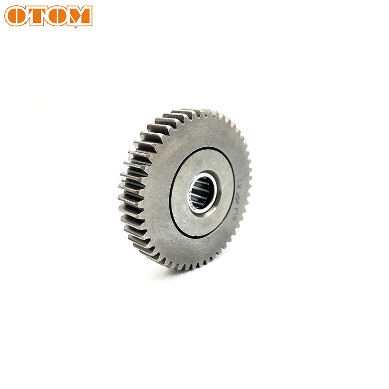 OTOM Motorcycle Electric Starter Clutch Gear Assy Starter Dual Sprocket Needle Bearing Shaft For YAMAHA DT230 MT250 Motocross
