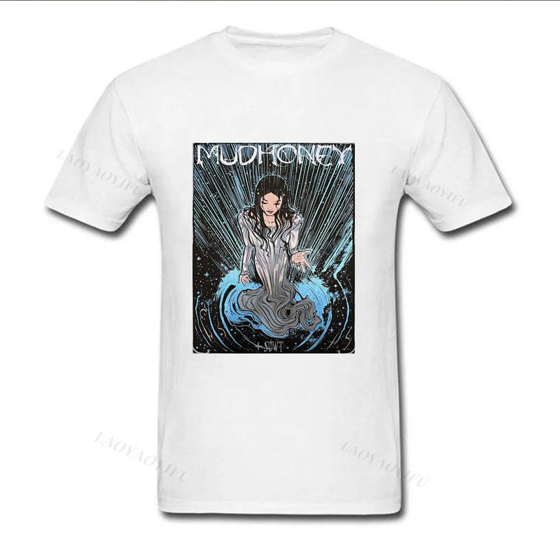 Camiseta Mudhoney Band Music Poster Tshirt Unisex Women Vintage Style Short Sleeve New in Tee top Streetwear Funny Goth Clothes