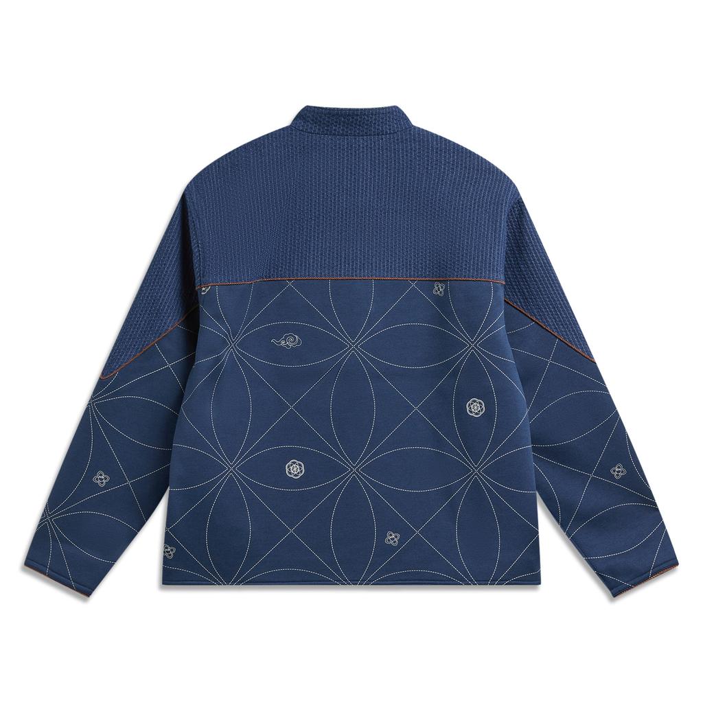 Li Ning Sports Lifestyle Series Stand Collar Logo Embroidered Jacket Men jackets AFDW145-2