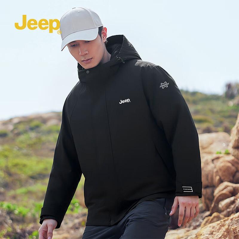 Jeep Men's Solid Color Outdoor Jacket P85HMWJ513