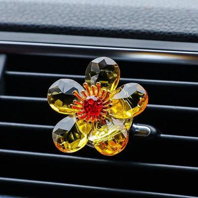 Little Flower Luxury Car Vent Perfume - Creative Aromatherapy Ornament for Air Conditioning