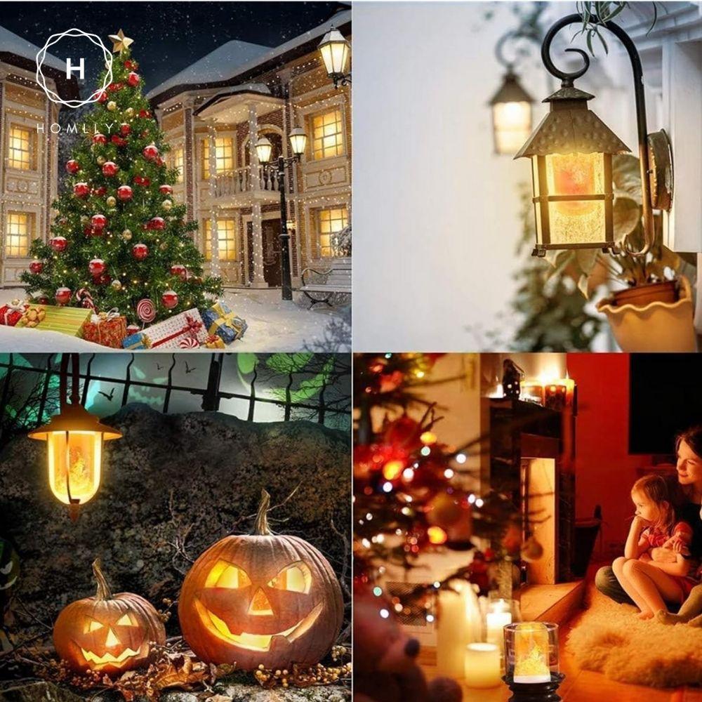 Homlly LED  Fire Flame Light Bulb (4 Modes Flickering) (X3PCS)
