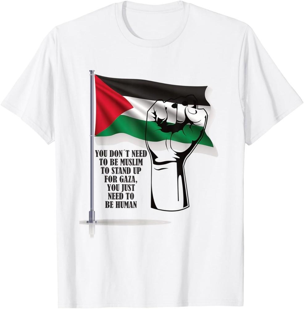 Palestine Free Palestine Free Gaza Palestine Flag Unisex T-Shirt M 2000₽