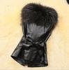 Plus Size Faux Fur Vest with Faux Fox Fur Collar - European and American Style