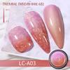 LILYCUTE 7ml Thermal Gel Nail Polish 3 Layers Temperature Shiny Color Changing Semi Permanent Soak Off UV Gel Polish Varnish Base Top Gel Nail Art DIY