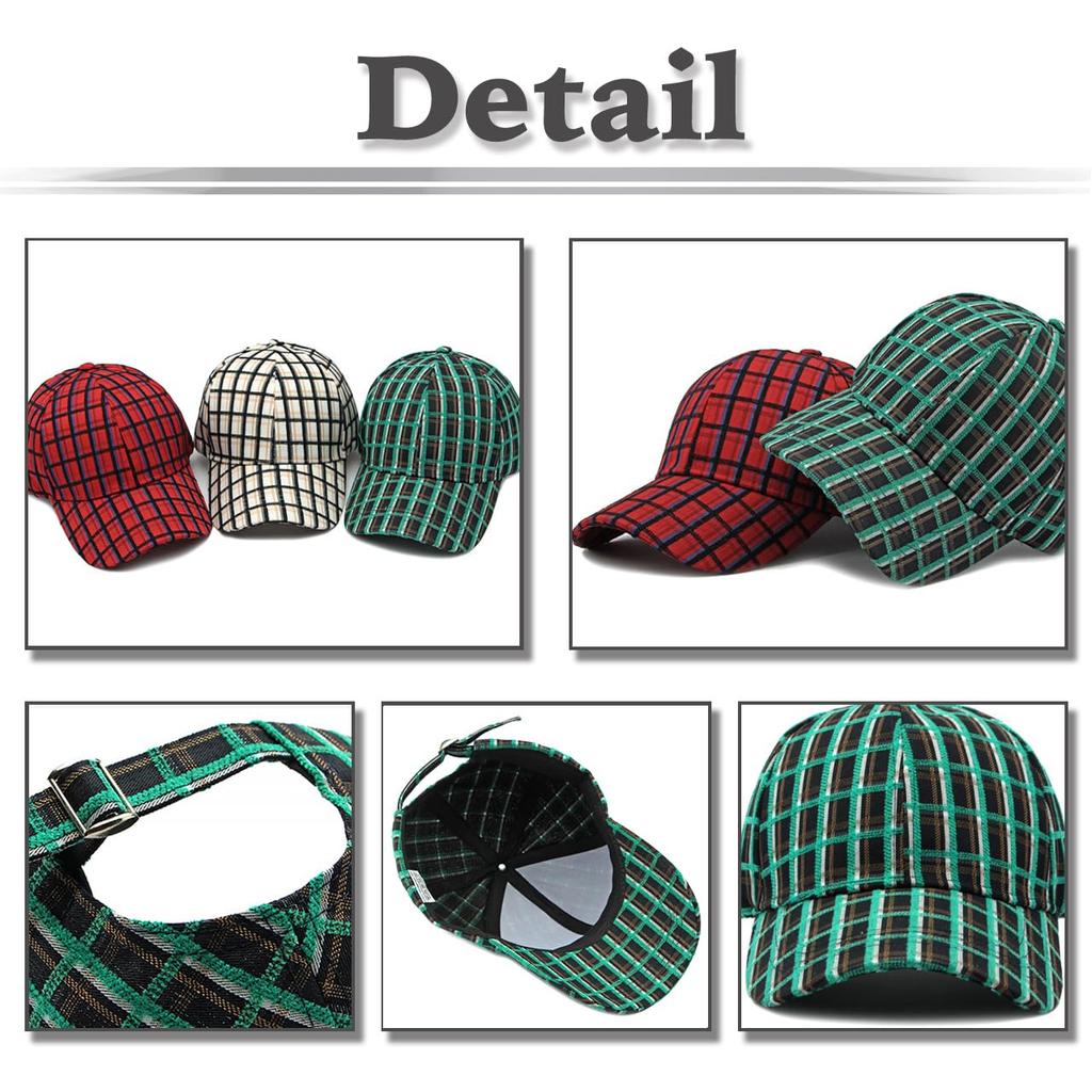 Checkered Casual Checkered CZA304 [White Fang] Cap, Design, Hat, Pattern, Stylish, Men's, Women's, (Red)