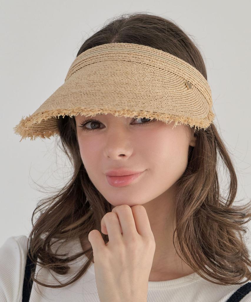 Koipeu Fringe Raffia Sun Cap Cf091Ht118