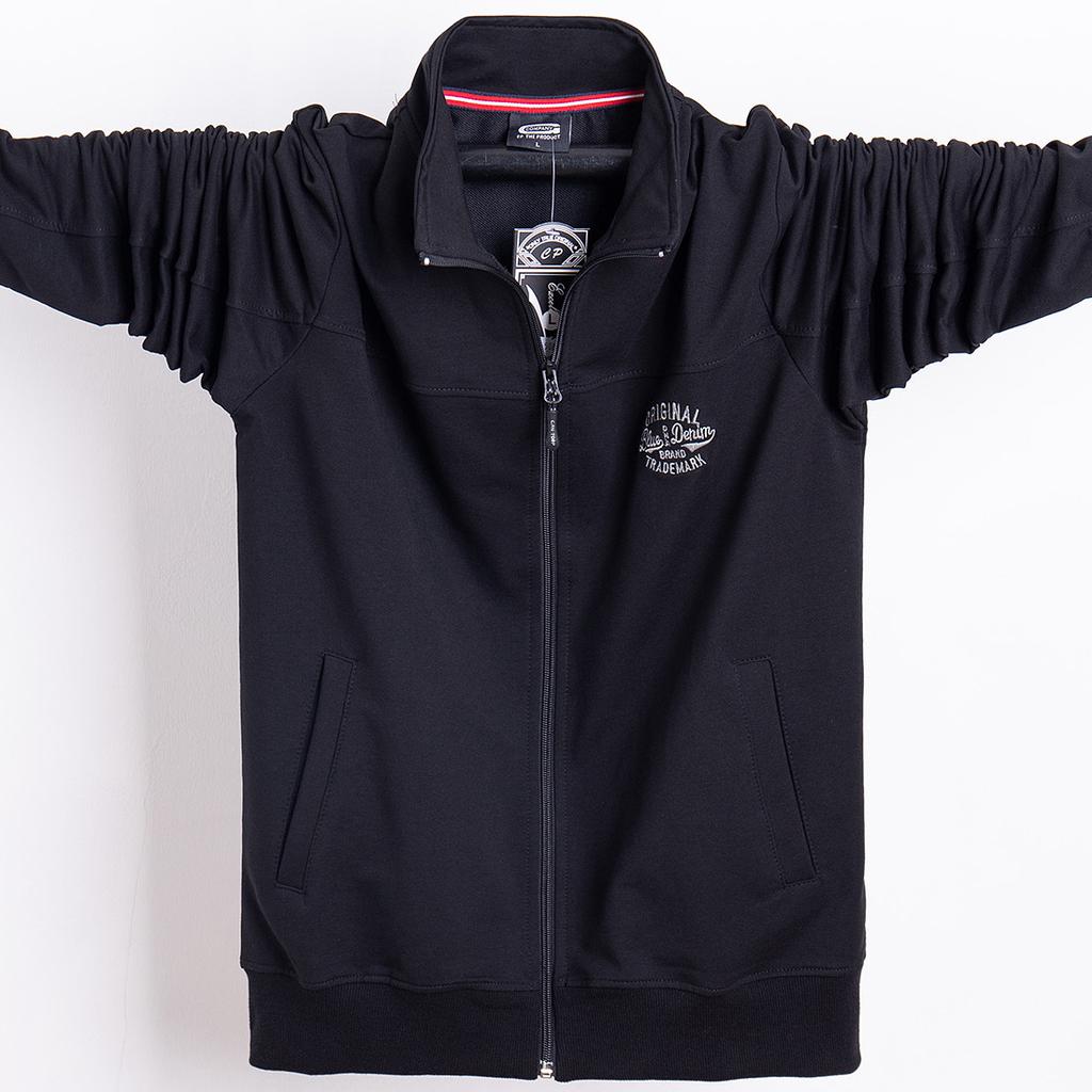 Men's Spring and Autumn Jacket Outdoor Sports Slim Thin Jacket Breathable Warm Running Zipper Sweatshirt Plus Size L-6XL