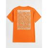 Change Never Look Back Street Graphic Mens Cotton O-Neck T-Shirt Summer Loose Oversize Clothing Breathable Brand T-Shirts