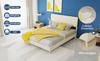 Modern Minimalist Upholstered Bed with Soft Headboard, beige, Low-Profile Base (Non-Storage Design), Included140*200cm mattress.