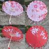 1PC Umbrella 70/82CM Oil Paper for Women Girl Performance Photo Props Antique Umbrella Parasol Satin Cloth Tassel