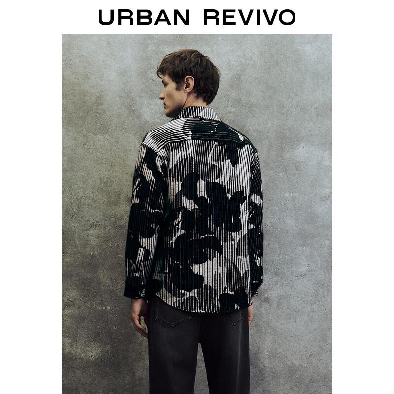 UR Men's 2025 Spring Fashion Casual Color-blocked Striped Jacket