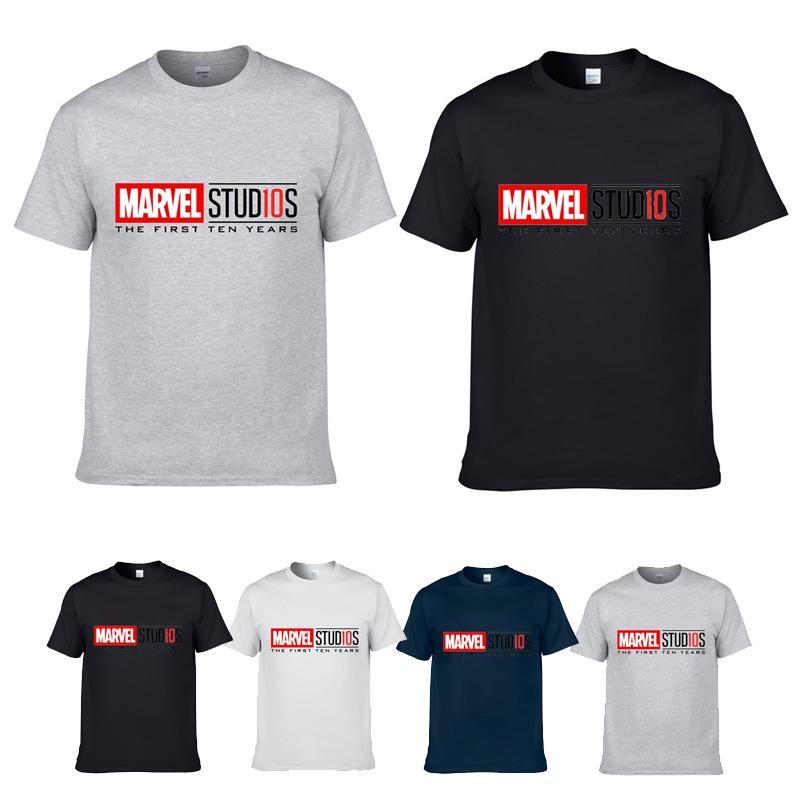 Avengers Marvel Studios The First Ten Years Anniversary O-neck T-shirt For Fans**