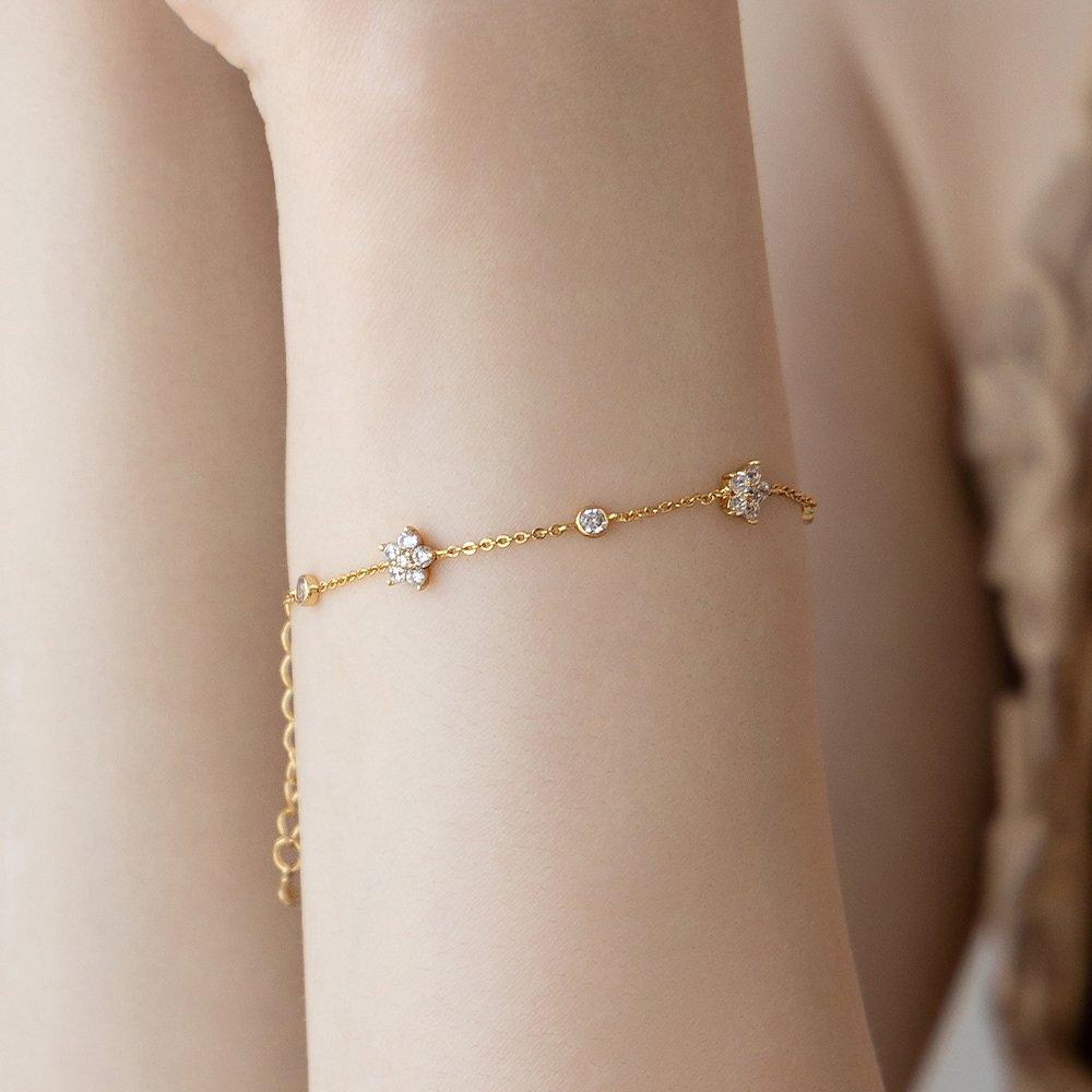 (Silver 925) Bloomet Flower Bracelet Br2195