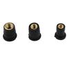 10PCS Motorcycle M4 M5 M6 Metric Rubber Well Nuts Windscreen Fairing Cowl Anodized Aluminum Moto Screws Bolts Accessories