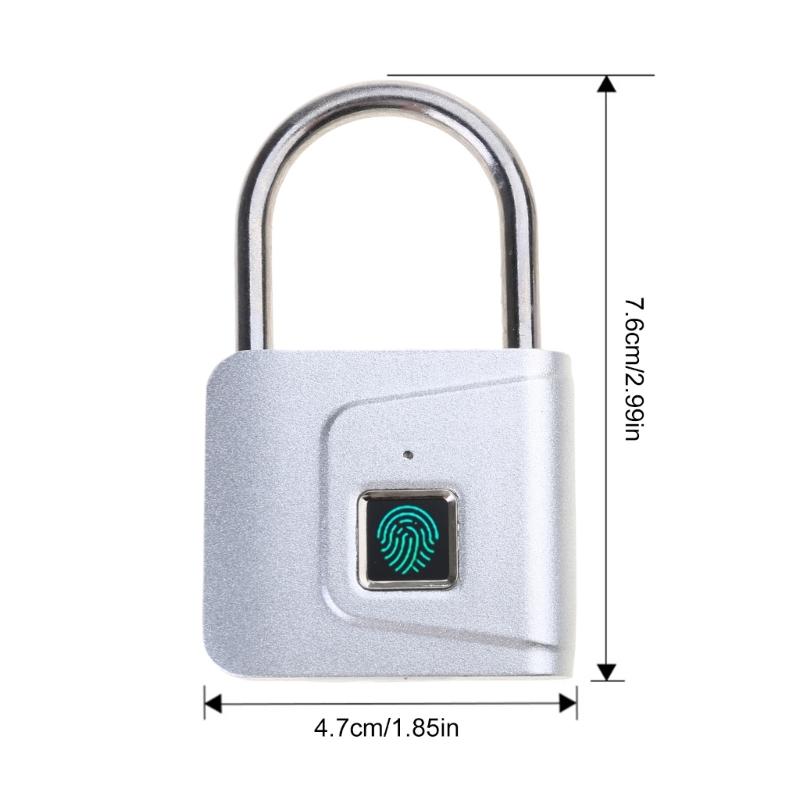 Professional Fingerprint Padlocks Keyless Fingerprint Security Lock Keyless Biometric Lock  for Gym Outdoor Fence & Gate