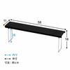 Belca Made in Japan Kitchen Shelf, Belascoat, Stovetop Shelf, 58cm Wide x 11cm Deep x 18cm High, Black, Compatible with Oil Stain-Free, Washable, BC-K
