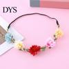Nature Inspired Hair Accessory Flower Headband, Crown, Headpiece, Boho Floral Wreath Headband Artificial for Travel Wedding Birthday Festival