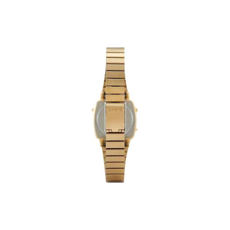 Casio VINTAGE Series-L Digital Display STANDARD LCD Square Dial Waterproof Sports Quartz Watch Quartz Movement Stainless Steel Strap LA670WGAD-1