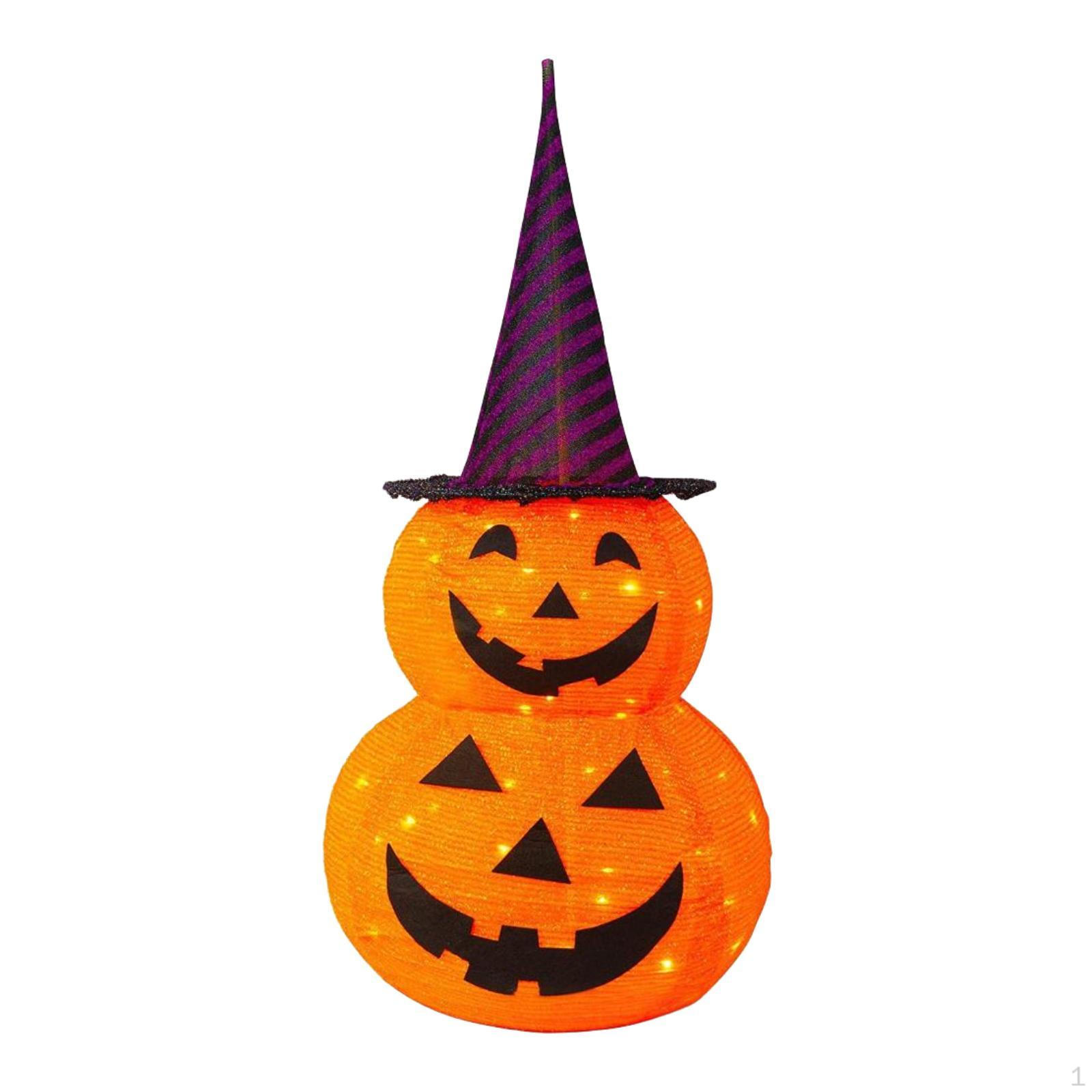 

Хэллоуин Тыква Декоративный Реквизит Светодиодный Креативный Двор Подсветка Purple Hat