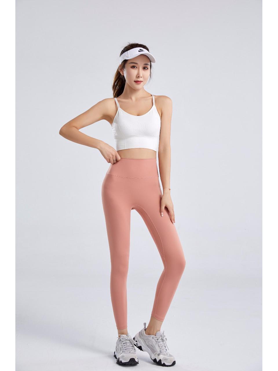 

Женские трансграничные брюки для йоги с высокой талией и контролем живота - Подтягивающие бедра, Бесшовные, Эластичная посадка, Ощущение обнаженности, Фитнес для пилатеса, Верхняя одежда Shark L